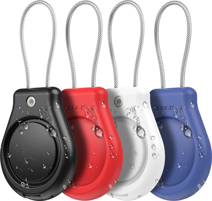 Waterproof Cover for Apple AirTag Keychain Holder with Wire Cable Anti-Lost Tracker Accessories for Luggage Backpack Airtag Case