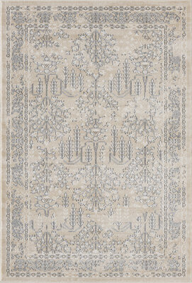 Winston Porter Abani Kruse SAV200A Beige and Grey Floral Traditional Area Rug