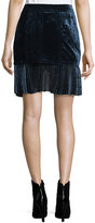 Thumbnail for your product : 3.1 Phillip Lim Sculpted Velvet Mini Skirt, Sapphire