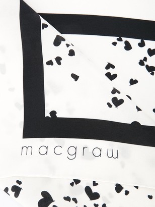 macgraw Heart Print Necktie
