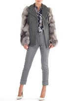 Thumbnail for your product : Band Of Outsiders Peacoat with Fur Sleeves