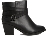 Thumbnail for your product : London Rebel Strap Heeled Ankle Boots - Black
