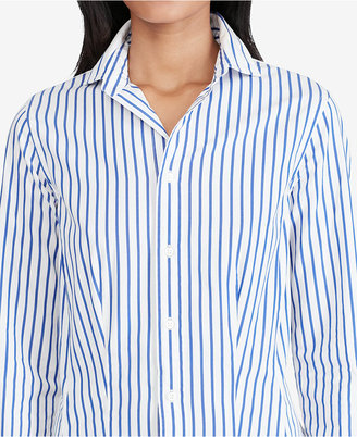 Polo Ralph Lauren Pleated Striped Shirtdress