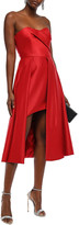 Thumbnail for your product : Black Halo Eve By Laurel Berman Caine Strapless Draped Satin Mini Dress