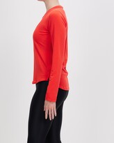 Thumbnail for your product : Nike Women's Red Long Sleeve T-Shirts - One Luxe Train Top - Size S at The Iconic