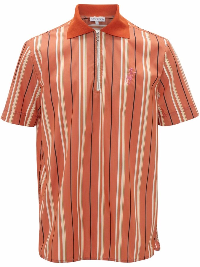 Orange Striped Shirt | Shop the world's largest collection of fashion 