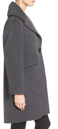 Derek Lam 10 Crosby Women's Extreme Pocket Detail One Button Wool Blend Coat