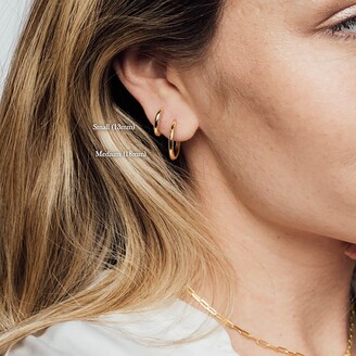 Marie June Jewelry Classic Gold Hoop Earrings