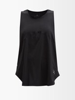 Thumbnail for your product : adidas by Stella McCartney Truestrength Abstract-print Tank Top - Black