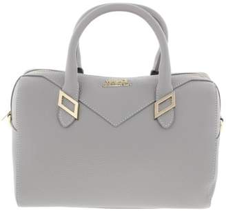 Versace Womens Leather Pebbled Satchel Handbag