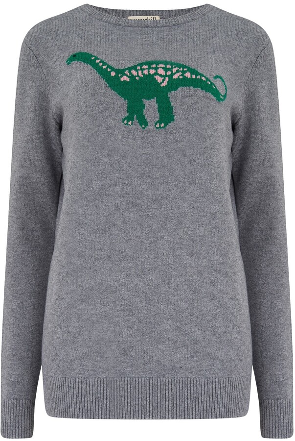 pastel dinosaur sweater