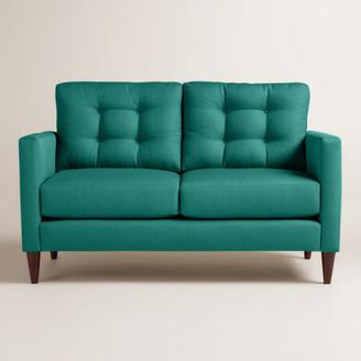 World Market Textured Woven Ryker Upholstered Love Seat