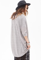 Thumbnail for your product : Forever 21 Heathered Longline Batwing Cardigan