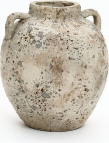 Dovecove Rustic Antiqued Round Bouquet Terracotta Vase