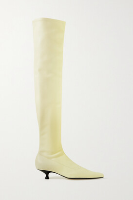 Cream boots sale Clearance