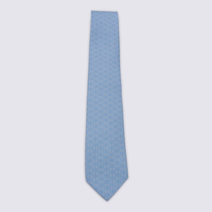 ferragamo blue tie