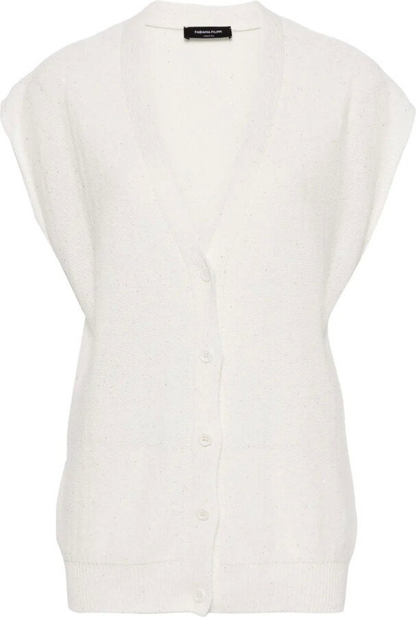 Fabiana Filippi sequined V-neck vest
