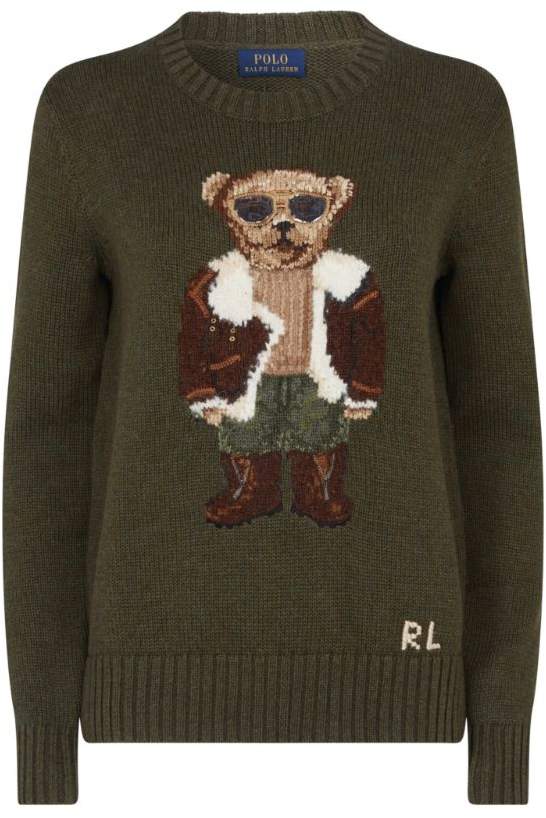 Ralph Lauren Aviator Polo Bear Sweater - ShopStyle