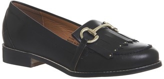 Office Fright Stud Loafers Black Leather