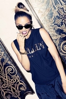Thumbnail for your product : Brian Lichtenberg Ballin Muscle Tee in Black/Gold
