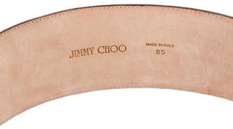 Jimmy Choo Embossed Leather Waist Belt