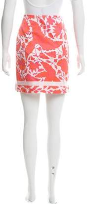 Tibi Floral Print Mini Skirt