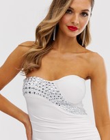 Thumbnail for your product : City Goddess strapless bodycon maxi dress