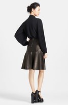 Thumbnail for your product : Michael Kors Pleated Sleeve Georgette Blouse