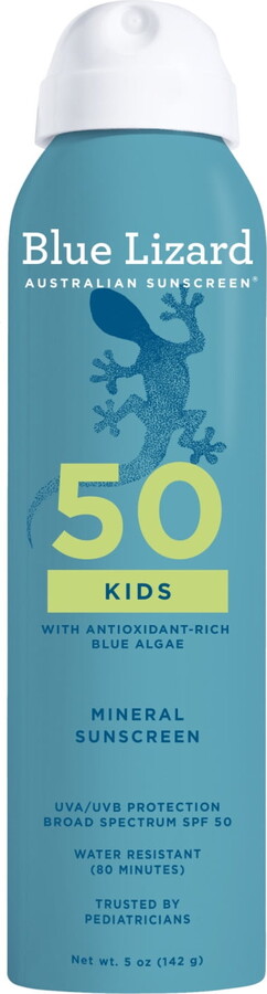 Blue Lizard Kids SPF 50 Mineral Sunscreen Spray, Broad Spectrum, 5 oz