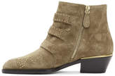 Thumbnail for your product : Chloé Beige Embellished Three Strap Ankle Boots