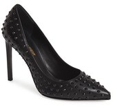 Thumbnail for your product : Saint Laurent 'Spike' Pointy Toe Leather Pump (Women)
