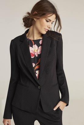 Long Tall Sally Ponte Spot Suit Jacket