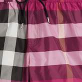 Thumbnail for your product : Burberry Check Drawcord Swim Shorts