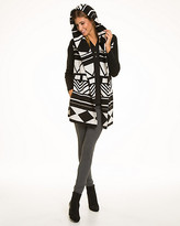 Thumbnail for your product : Le Château Aztec Print Wool Blend Sweater Coat