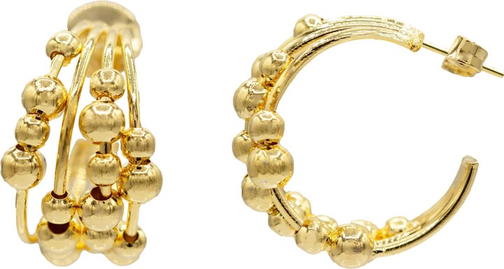 Marcia Moran Gold Aurora Hoop Earrings