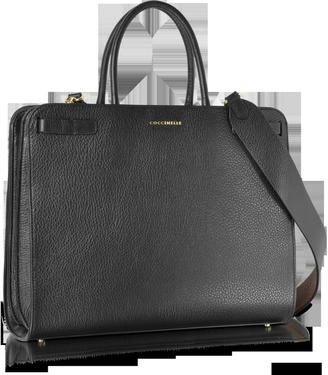 Coccinelle Clelia Black Leather Tote Bag