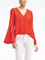 Thumbnail for your product : Banana Republic Easy Care Bell-Sleeve Top