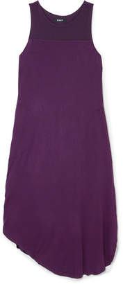 DKNY Satin-paneled Stretch-jersey Nightdress - Dark purple