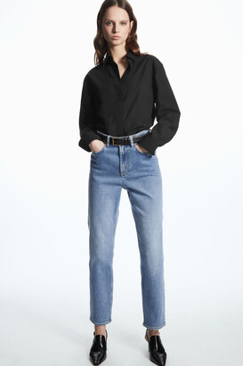 COS Straight-Leg Slim-Fit Ankle-Length Jeans - ShopStyle