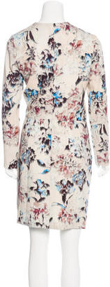 Michelle Mason Floral Print Sheath Dress w/ Tags