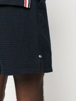 Thumbnail for your product : Thom Browne University stripe-print track shorts