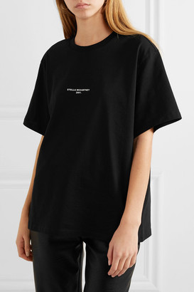 Stella McCartney Printed Cotton-jersey T-shirt - Black