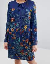 Thumbnail for your product : Lavand Printed Shift Dress With Tie Neck