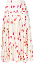 Alexander McQueen petal print skirt 