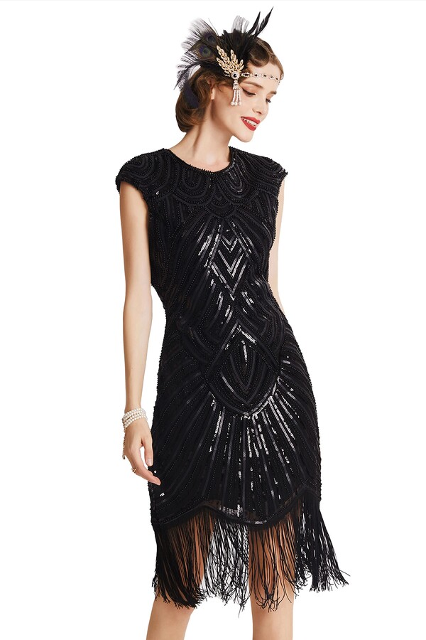 large flapper dress