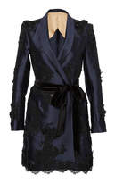 Marchesa Tailored Silk Mini Dress 