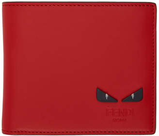 Fendi Red Bag Bugs Wallet