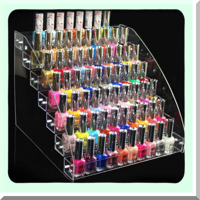 Brayden Studio CrystalClear Nail Polish Organizer - 7-Layer Acrylic Display Stand for Home & Salon Storage