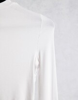 Thumbnail for your product : Collusion rib long sleeve t-shirt in white