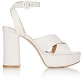 Thumbnail for your product : Gianvito Rossi Women's Roxy Leather Platform Sandals-Offwhite